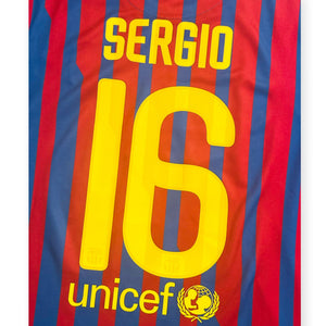 FC Barcelona 2011/12 Home Basic Version - Sergio 5 (Medium) - KITLAUNCH