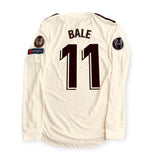Real Madrid 2018/19 Home Player Version Long Sleeve - Bale 11 (Small)