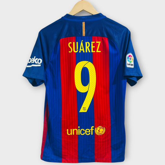 FC Barcelona 2016/17 Home - Suárez 9 (Small)