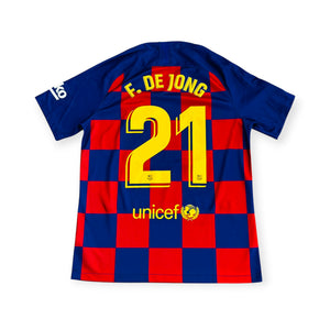 FC Barcelona 2019/20 Home - F. De Jong 21 (Large)