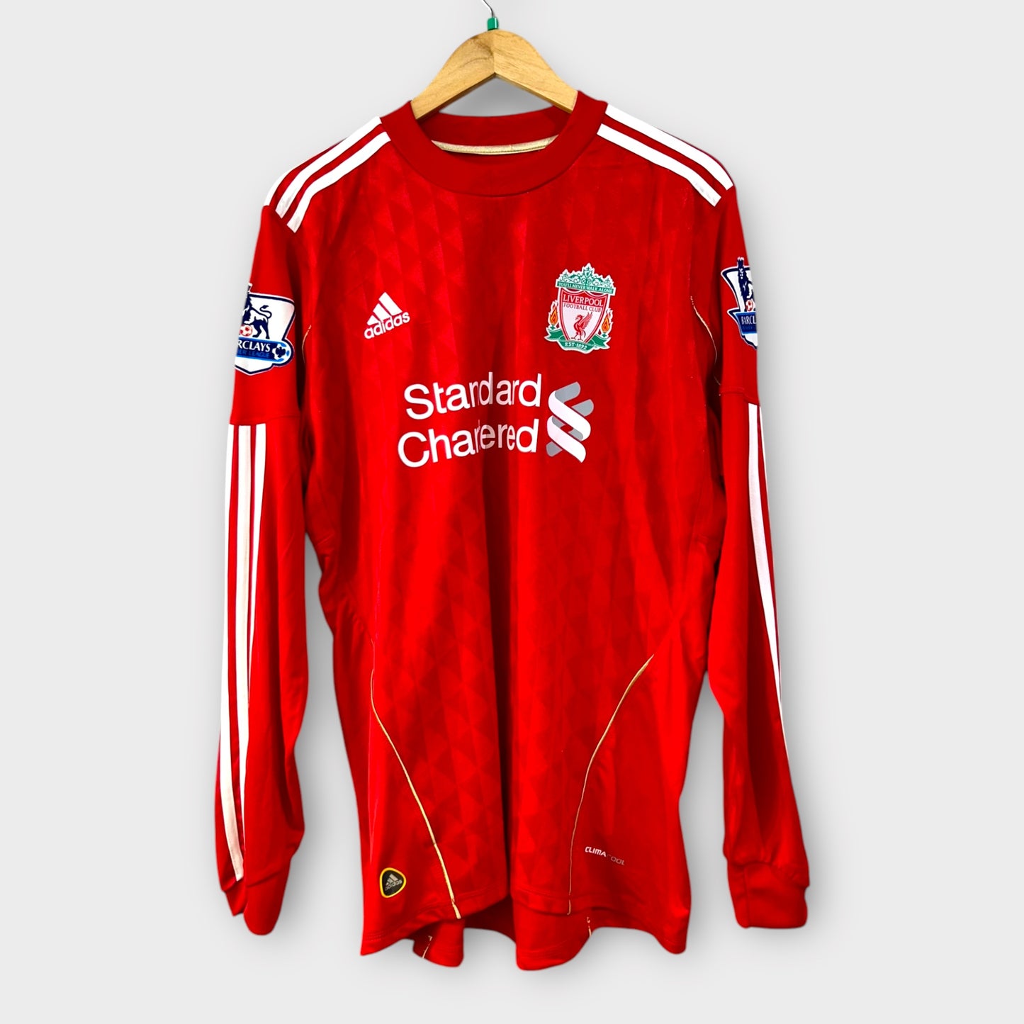 Liverpool FC 2010-12 Home Long-Sleeve Shirt - Meireles 4 (XL)