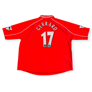 Liverpool 2000/02 Home - Gerrard 17 (2XL)