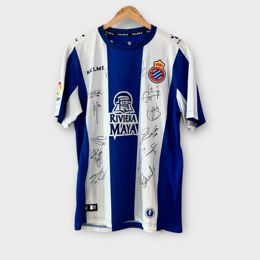RCD Espanyol 2018/19 Squad Signed Shirt (XL)