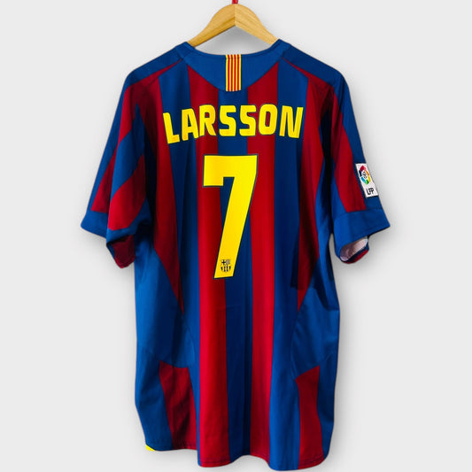 FC Barcelona 2005/06 Home - Larsson 7 (Large)